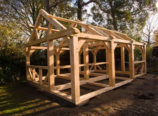 An oak-framed build.