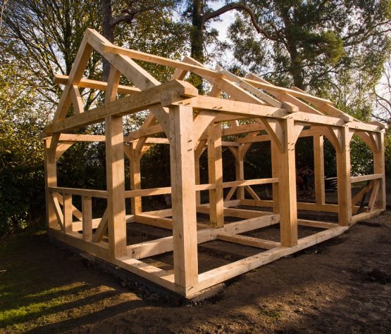 An oak-framed build.