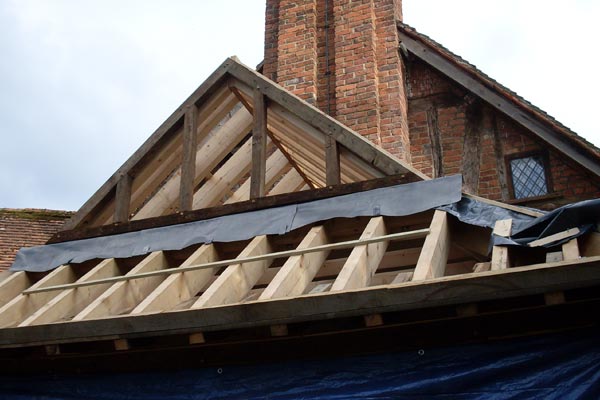 New Reclaimed Oak Frame Porch