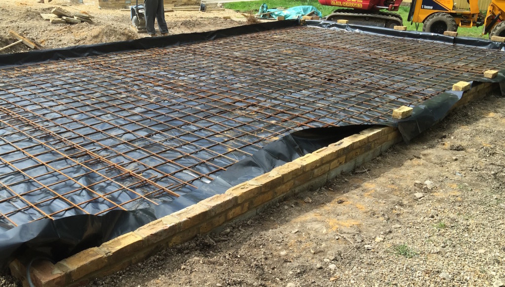 car port base with steel