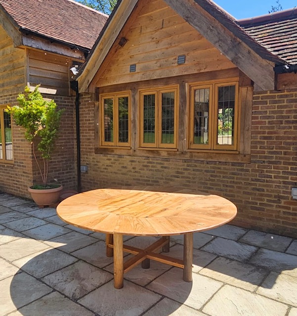 Reclaimed Oak Revival: Bespoke Expansion of a Hand-Crafted Oak Table