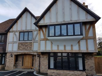 This new-build house was given an historic look using 'plant ons'