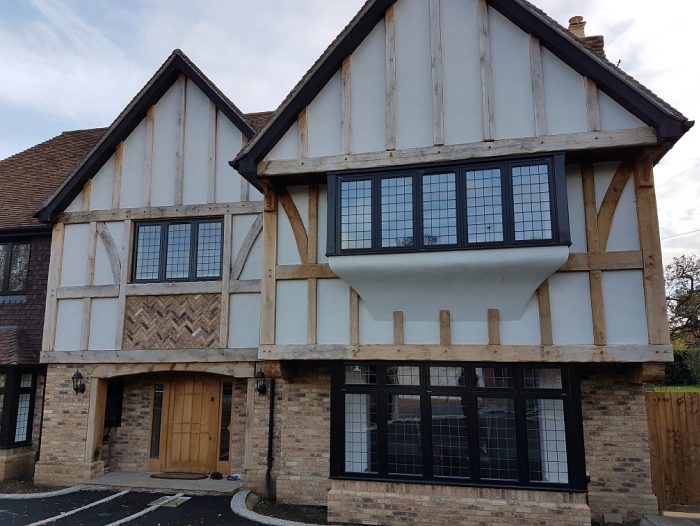 This new-build house was given an historic look using 'plant ons'