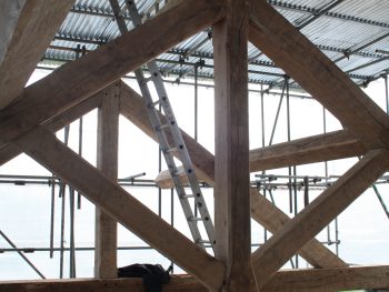 Rustic Air Dried Oak Trusses