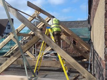 Tradoak supporting the restoration of a historic building.