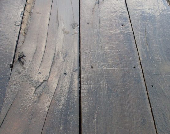 Reclaimed floor oak boards