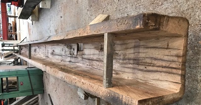 U-shaped oak beam