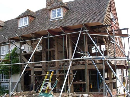 Home renovation - traditional wood house